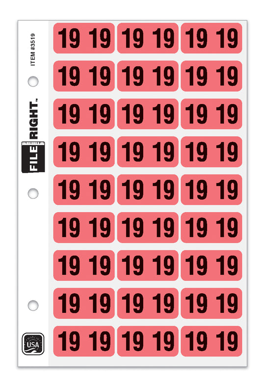 File Right Color-Code Years - Ringbook