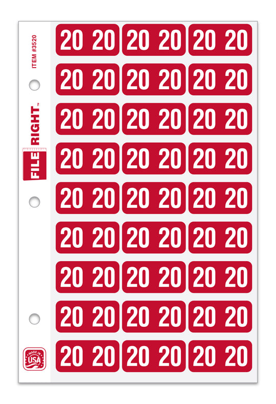 File Right Color-Code Years - Ringbook