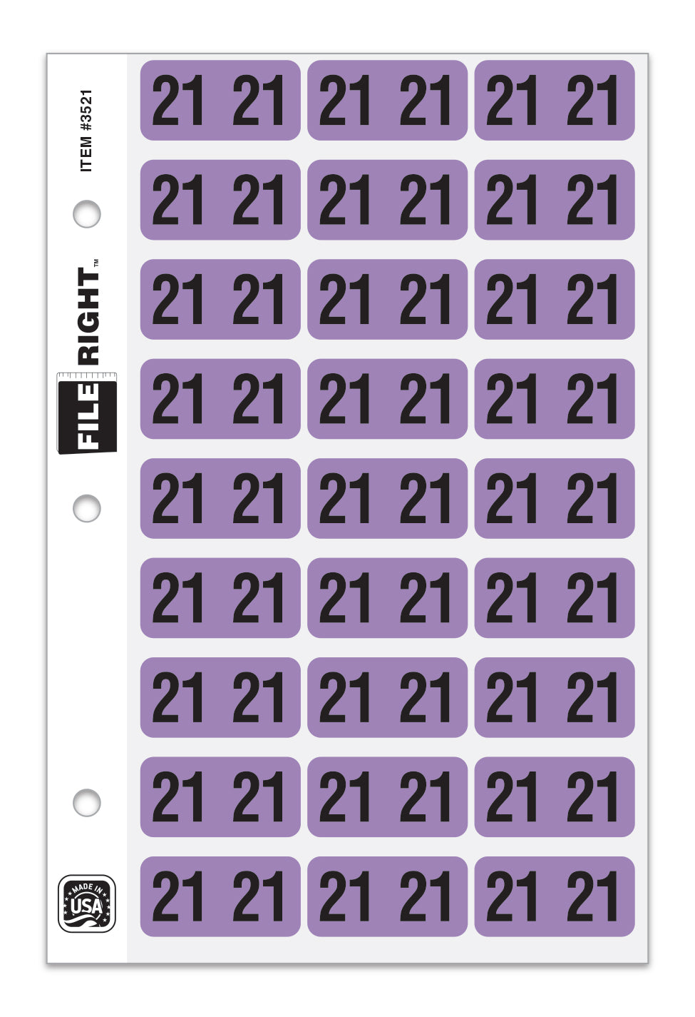 File Right Color-Code Years - Ringbook