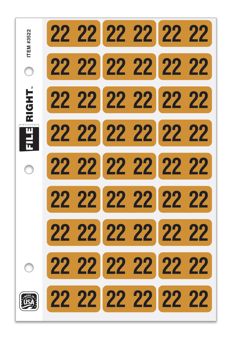 File Right Color-Code Years - Ringbook