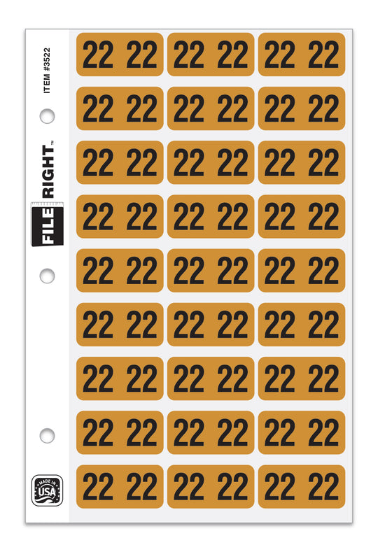 File Right Color-Code Years - Ringbook