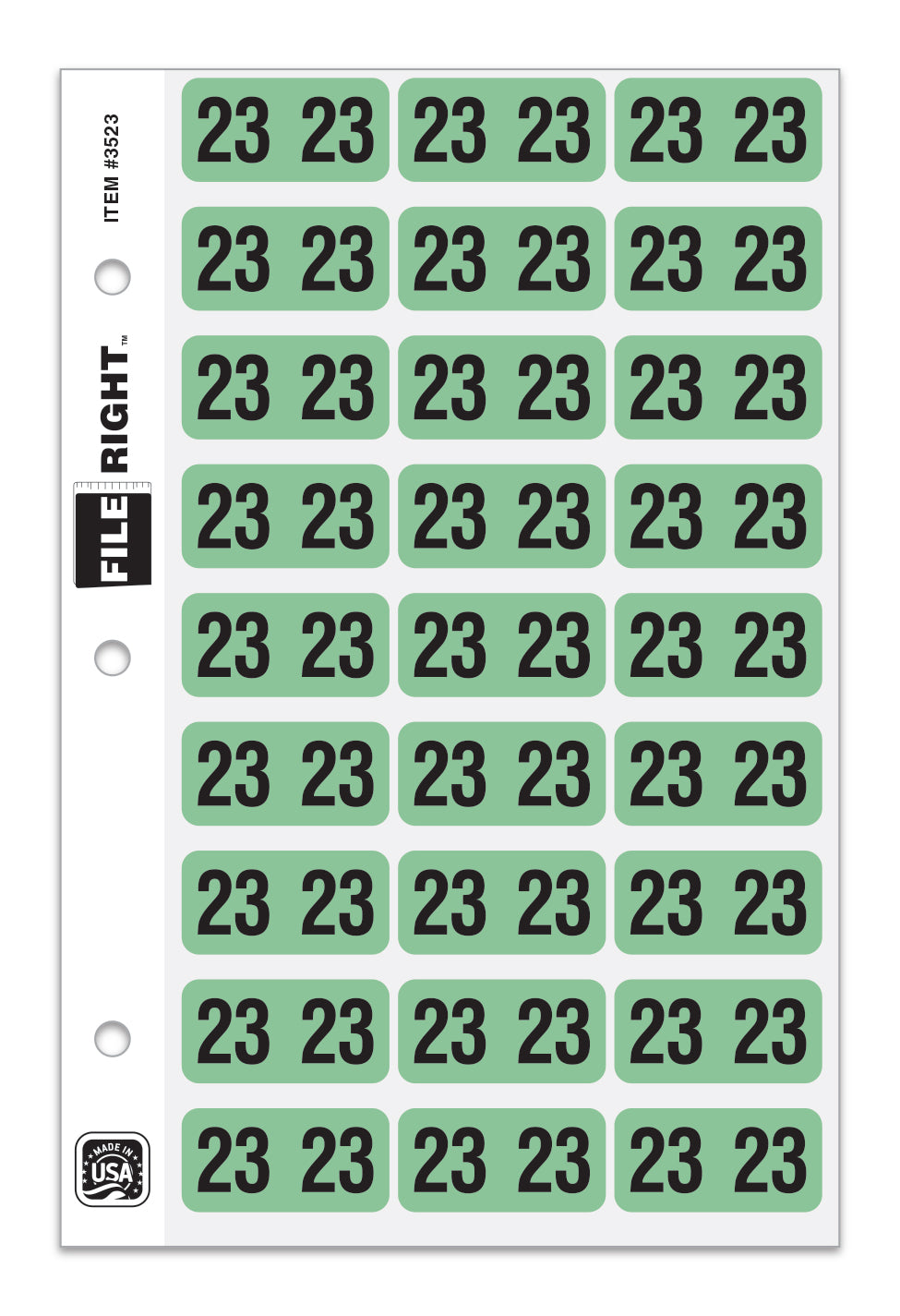 File Right Color-Code Years - Ringbook