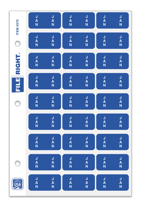 File Right Color-Code Month Labels - Ringbook
