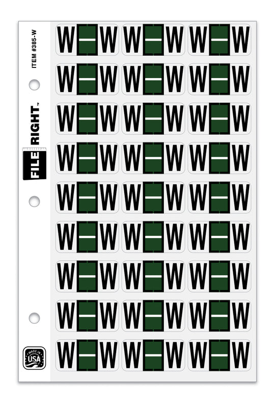 File Right Color-Code Alphabet Labels - Ringbook
