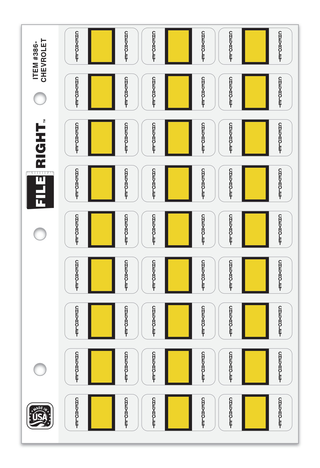 File Right Color-Code Auto-Makes - Ringbook