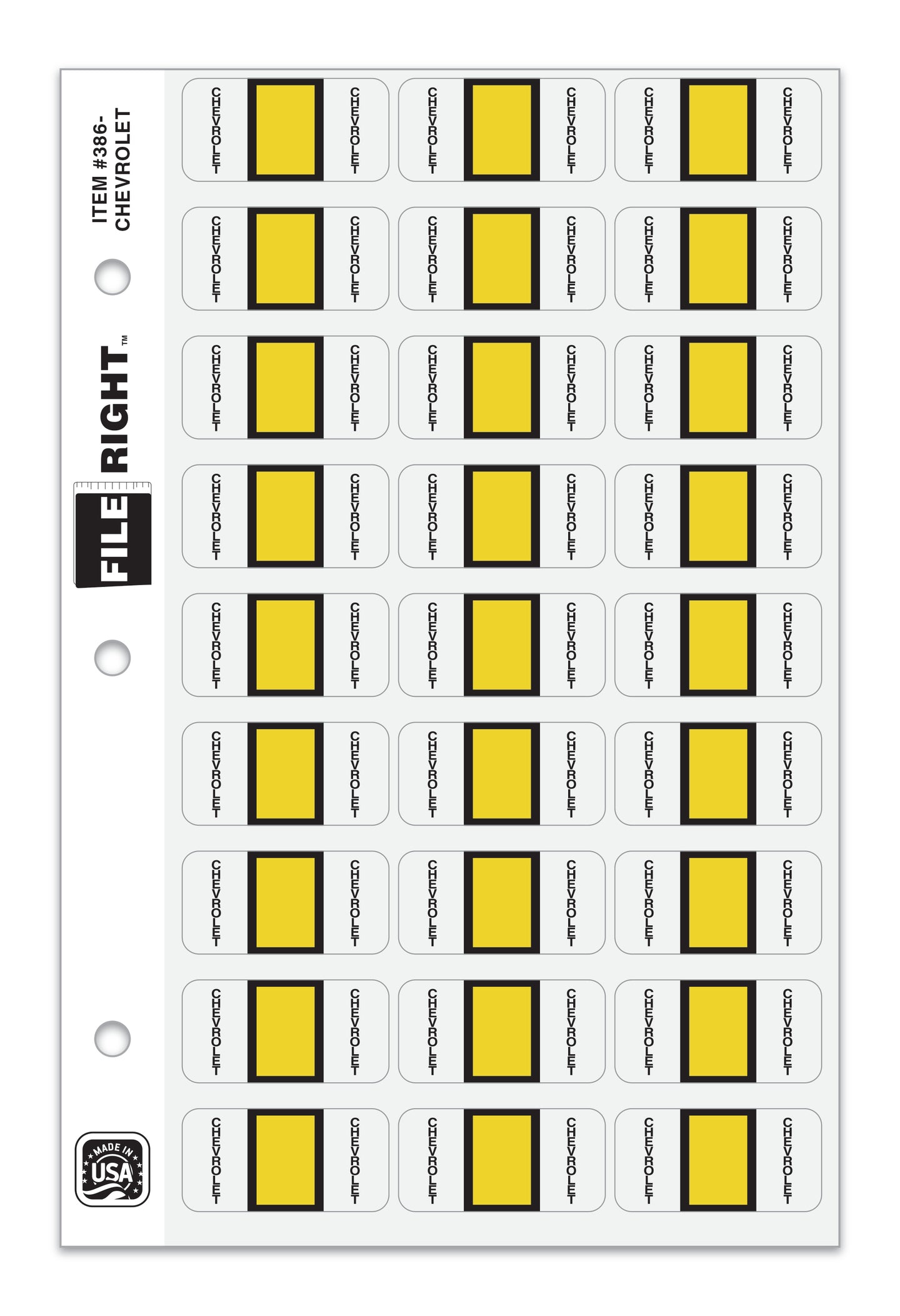 File Right Color-Code Auto-Makes - Ringbook