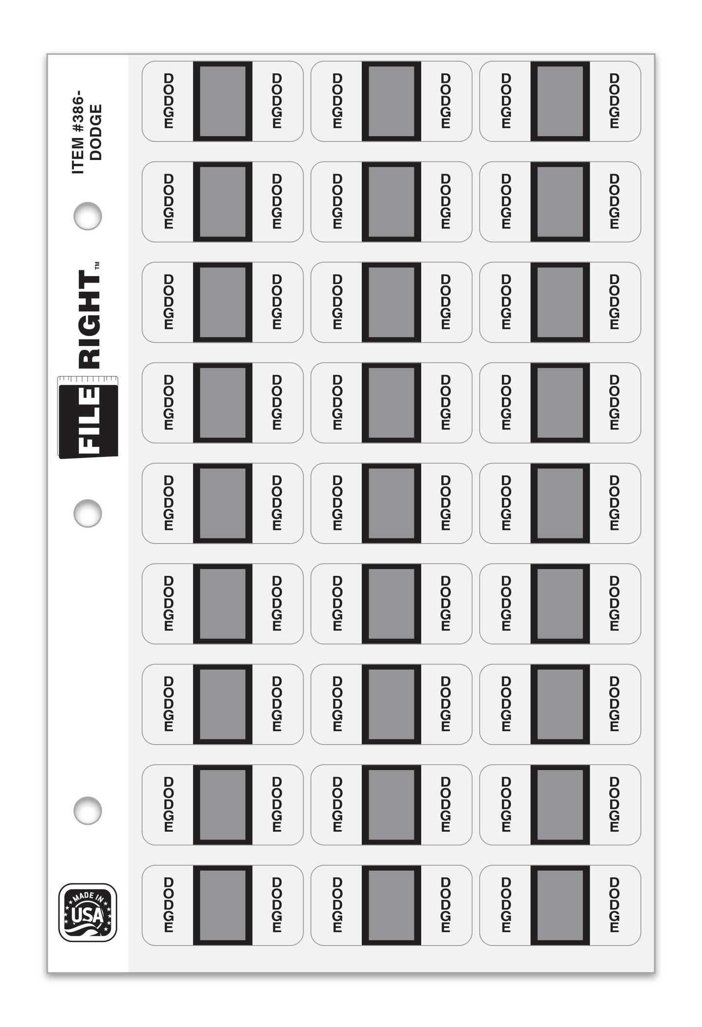 File Right Color-Code Auto-Makes - Ringbook