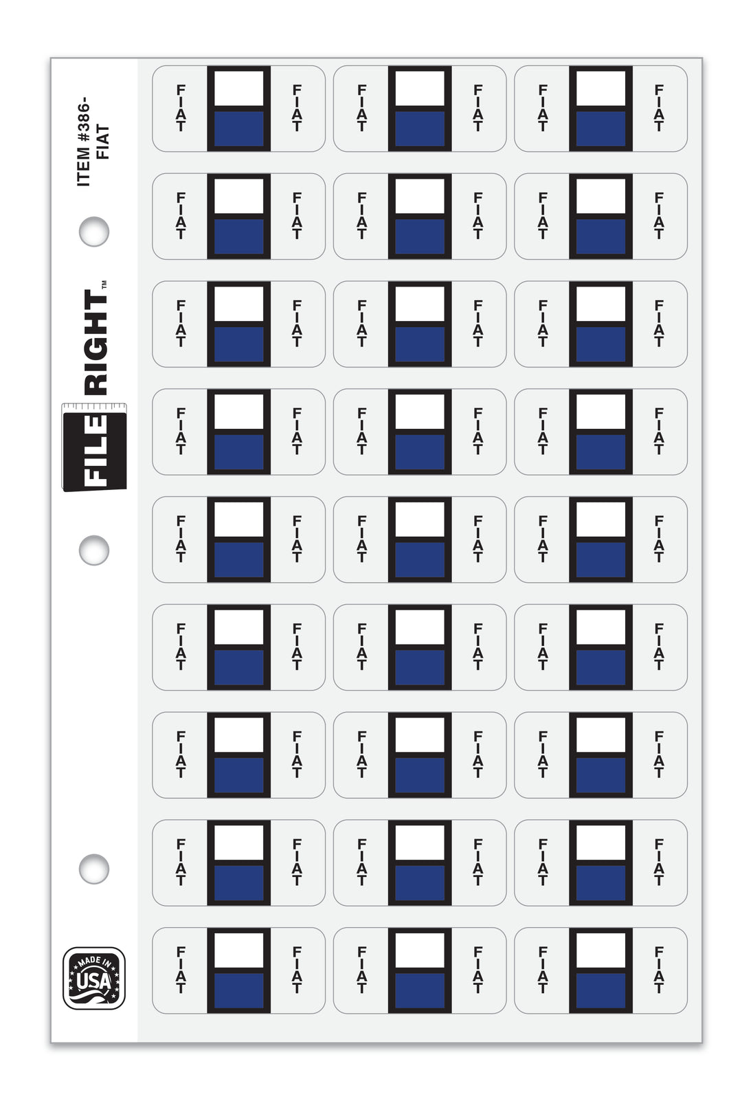 File Right Color-Code Auto-Makes - Ringbook