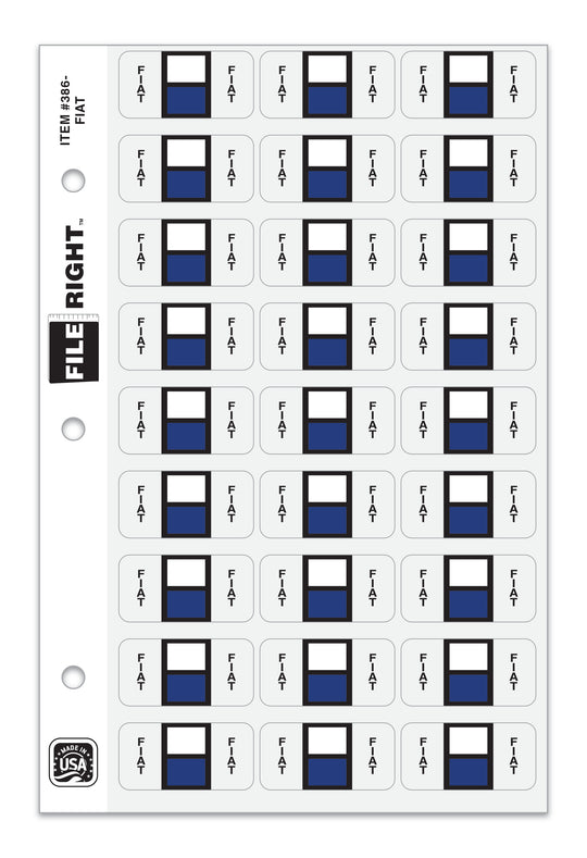 File Right Color-Code Auto-Makes - Ringbook