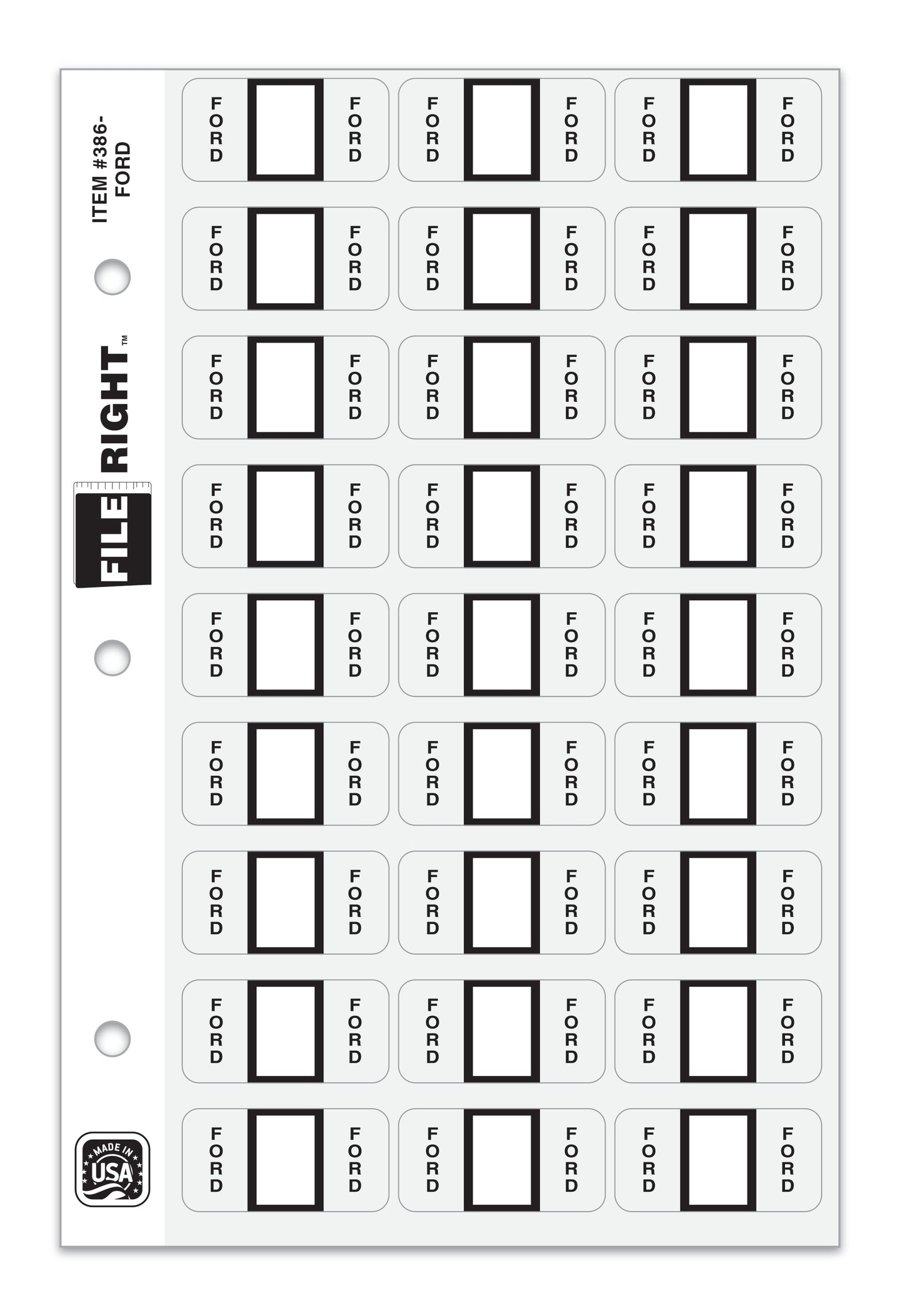 File Right Color-Code Auto-Makes - Ringbook