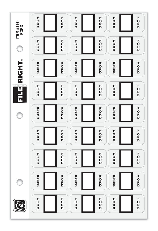 File Right Color-Code Auto-Makes - Ringbook