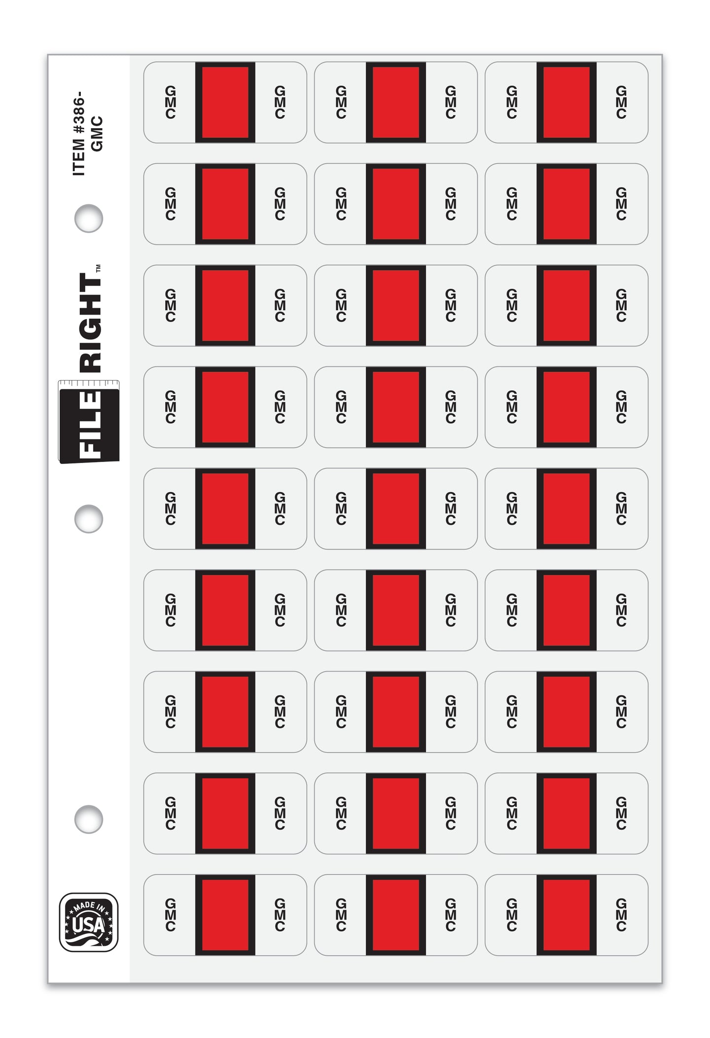 File Right Color-Code Auto-Makes - Ringbook