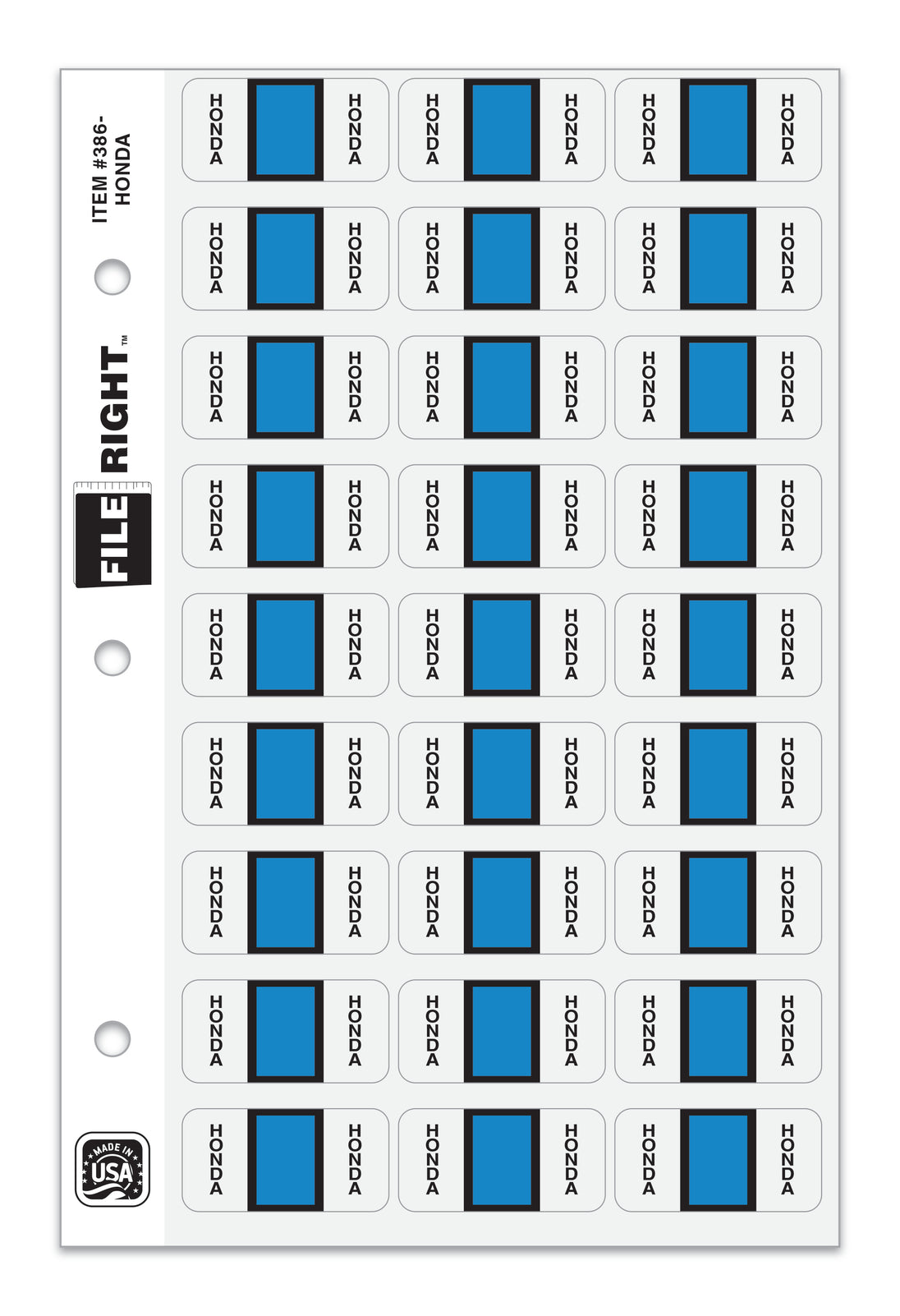 File Right Color-Code Auto-Makes - Ringbook