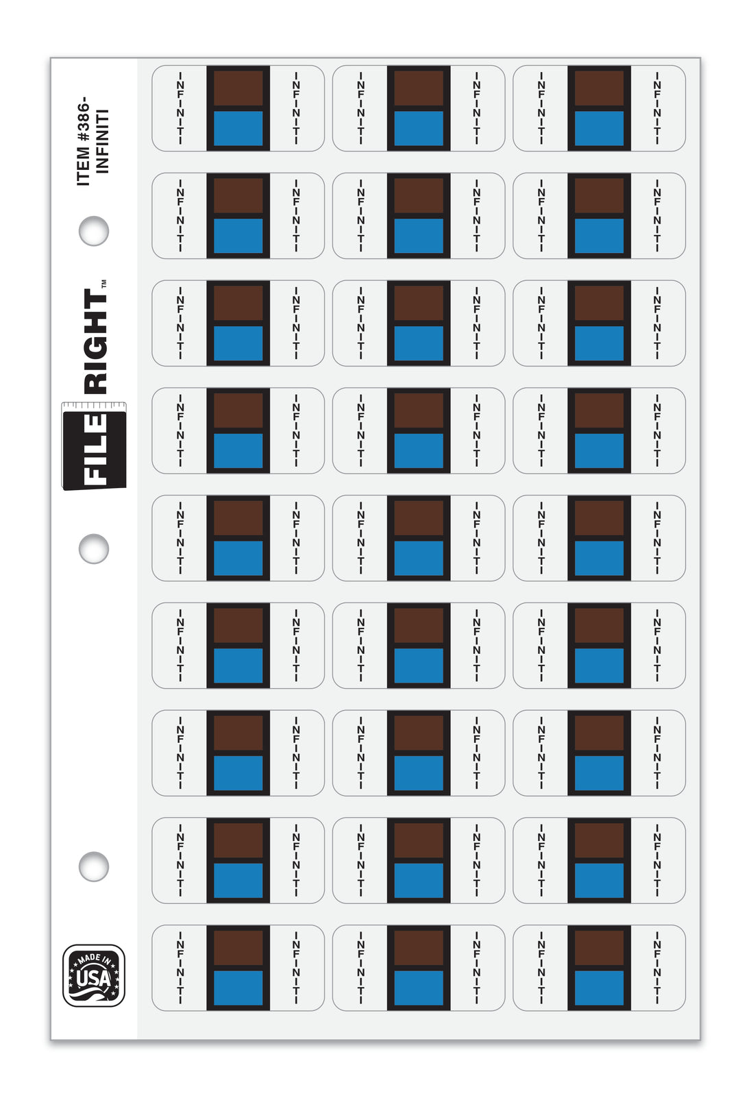 File Right Color-Code Auto-Makes - Ringbook