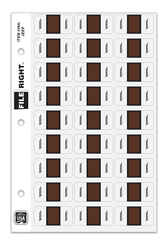 File Right Color-Code Auto-Makes - Ringbook