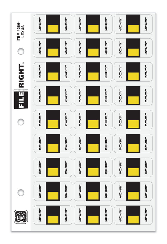 File Right Color-Code Auto-Makes - Ringbook