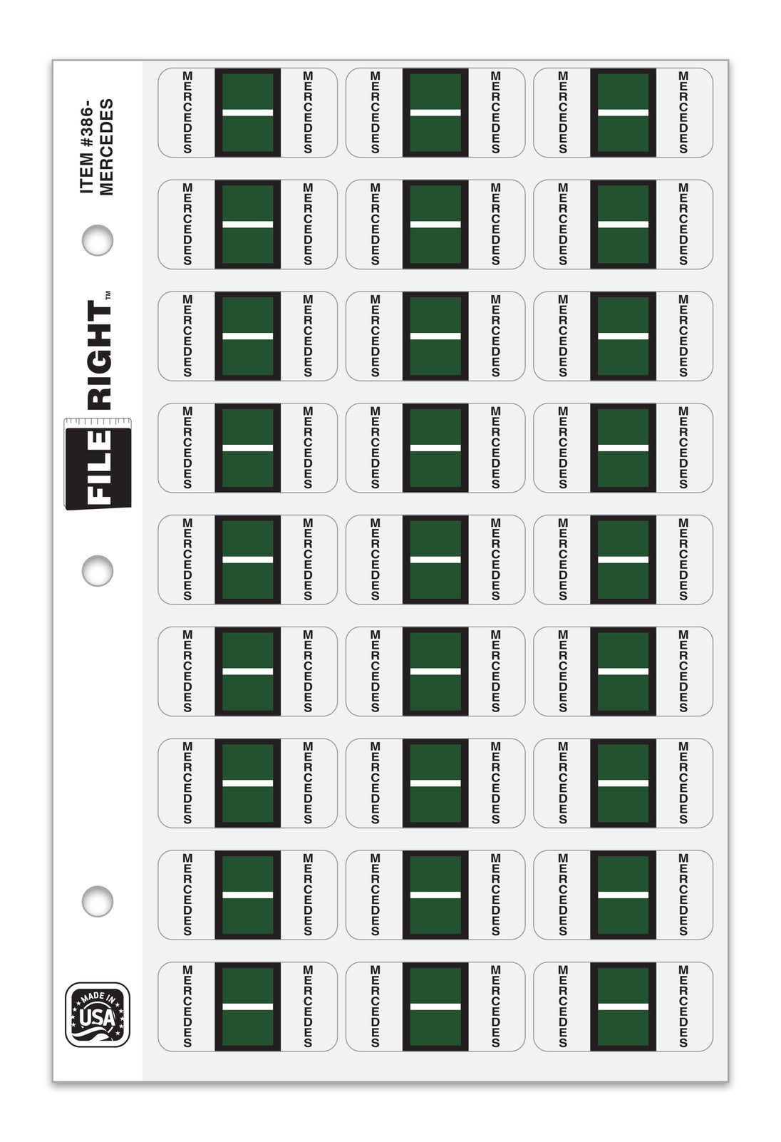 File Right Color-Code Auto-Makes - Ringbook