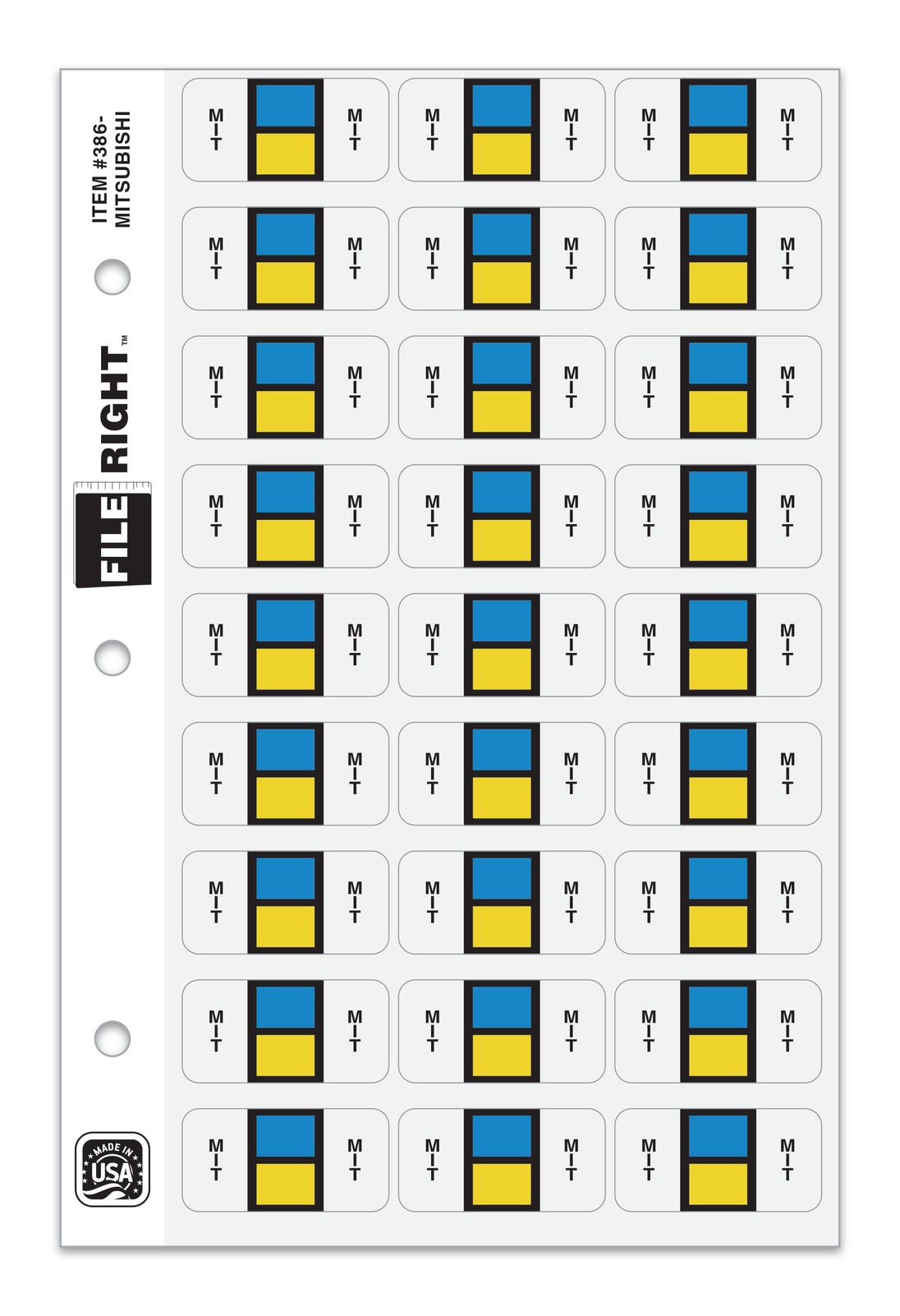 File Right Auto-Makes Labels