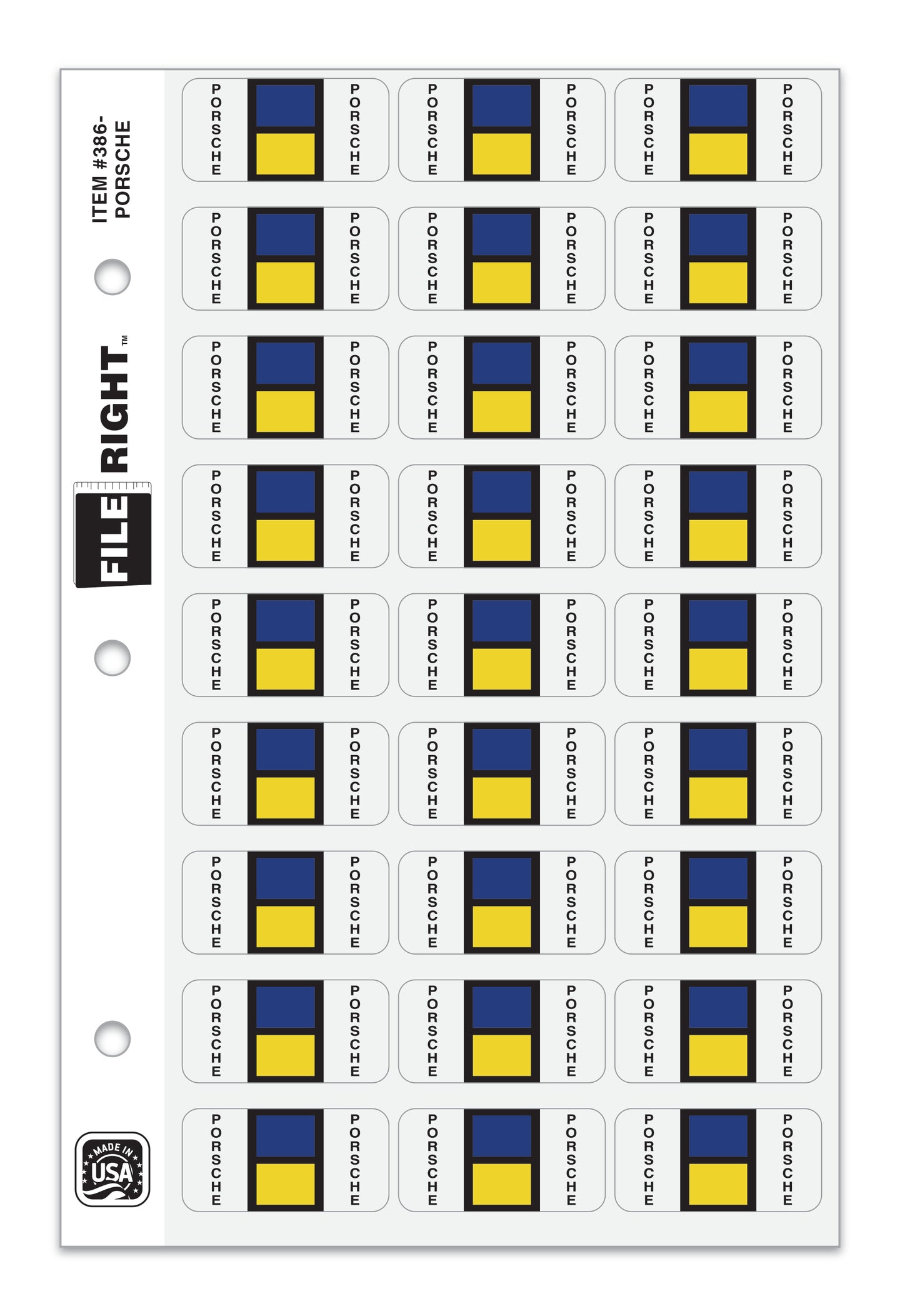 File Right Color-Code Auto-Makes - Ringbook