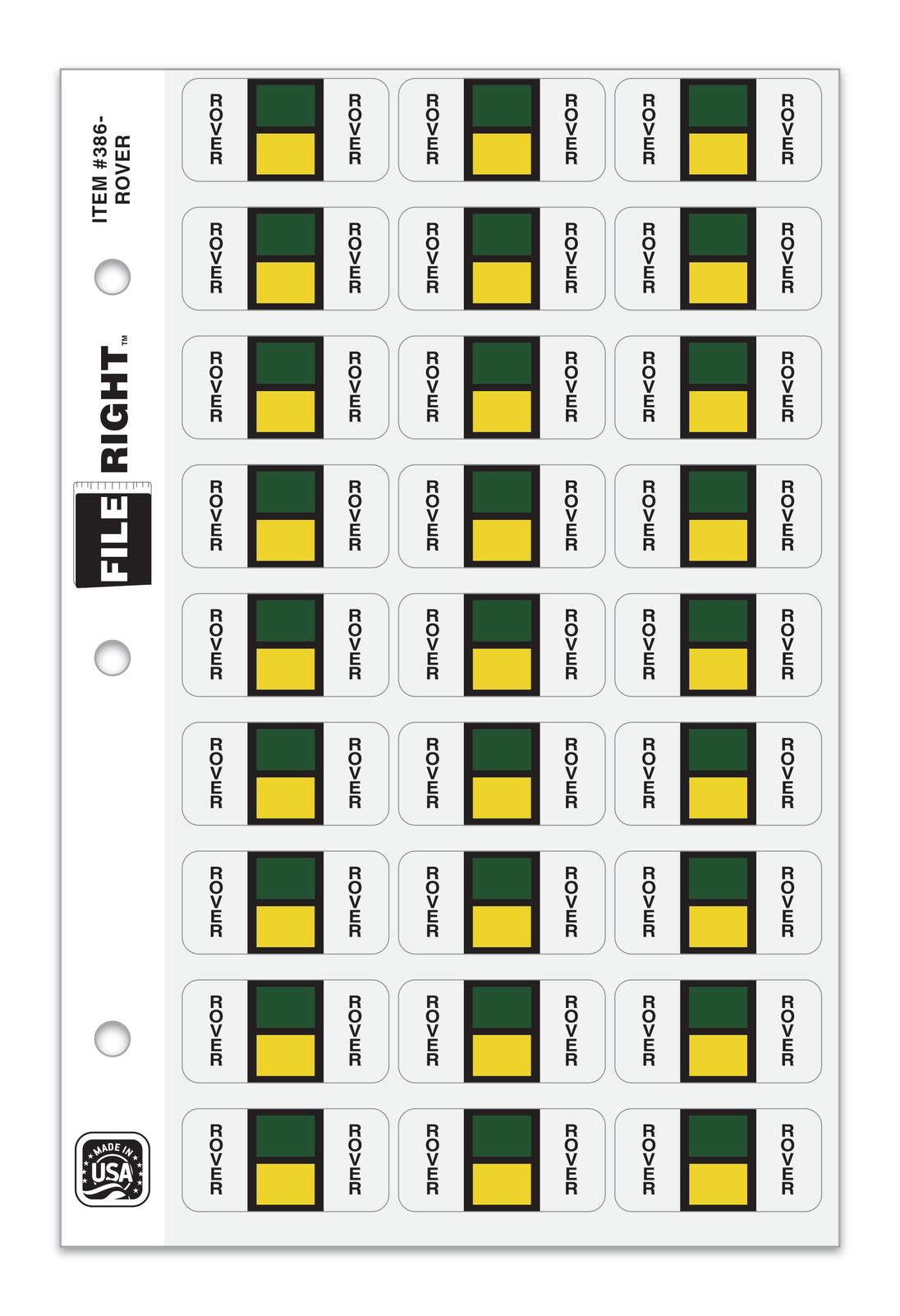 File Right Color-Code Auto-Makes - Ringbook
