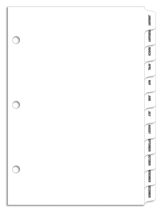 File Right Color-Code Filing Supplies - Month Divider