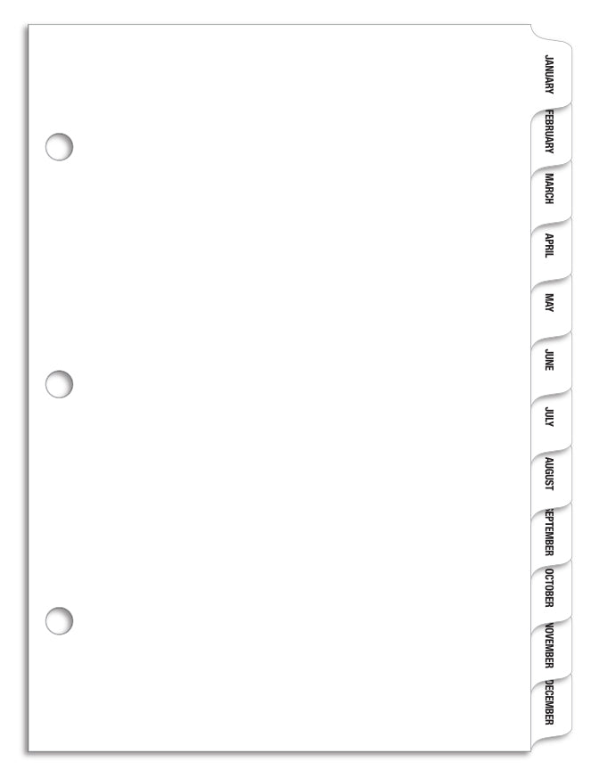 File Right Color-Code Filing Supplies - Month Divider