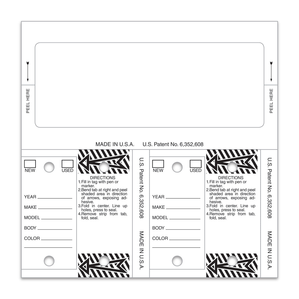 Control Tags - Blank
