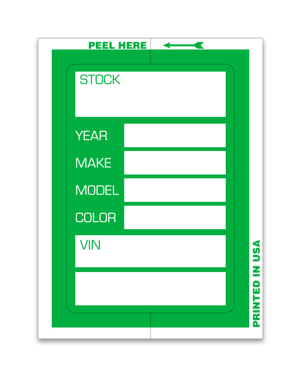 Kleer-Bak Stock Stickers