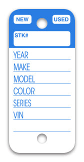 Top Stripe Key Tags