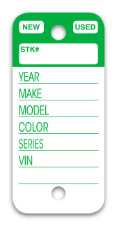 Top Stripe Key Tags
