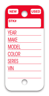 Top Stripe Key Tags