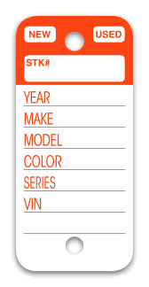 Top Stripe Key Tags