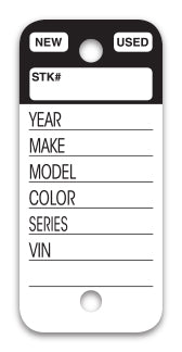 Top Stripe Key Tags