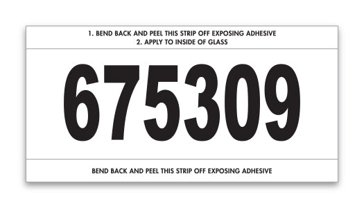 Stock Number Mini Signs - Imprinted