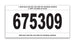 Stock Number Mini Signs - Imprinted