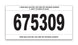 Stock Number Mini Signs - Imprinted