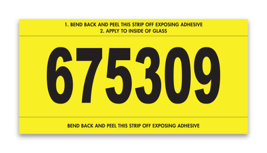 Stock Number Mini Signs - Imprinted
