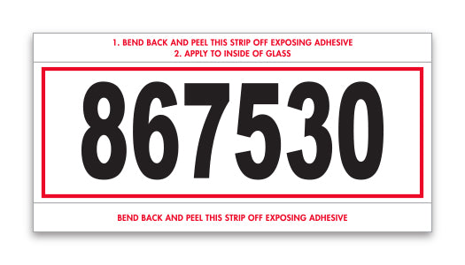 Stock Number Mini Signs - Imprinted