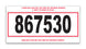 Stock Number Mini Signs - Imprinted