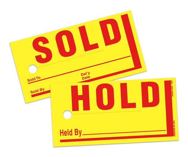 Sold/Hold Tags - Jumbo