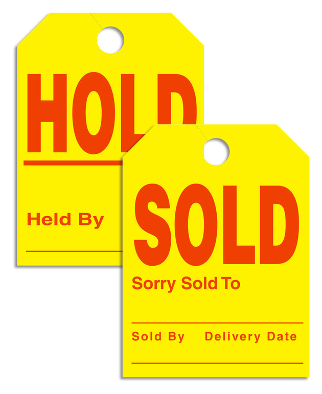 Sold/Hold Tags - Mirror