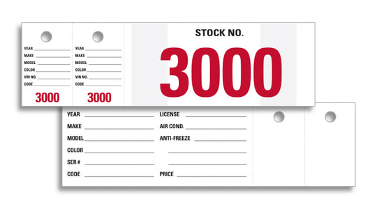 Vehicle Stock Numbers