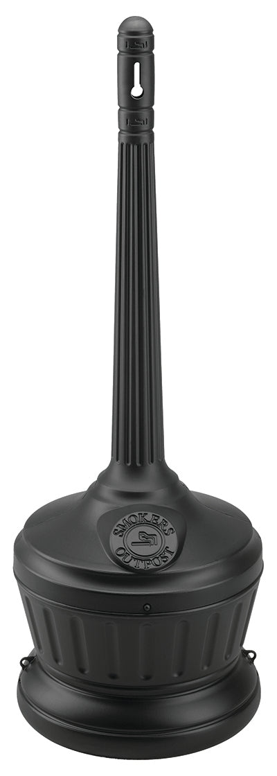 Smokers Outpost Cigarette Butt Receptacle - BLACK - Qty. 1