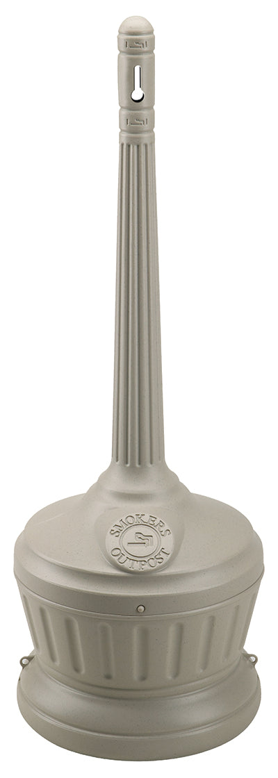 Smokers Outpost Cigarette Butt Receptacle - BEIGE - Qty. 1
