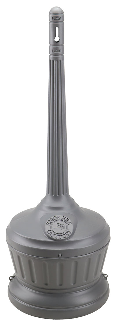 Smokers Outpost Cigarette Butt Receptacle - GRAY - Qty. 1