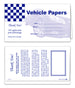 Paper Document Holder (Vehicle Paper Wallets) - Stock