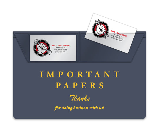 Vinyl Document Wallets (In Stock)