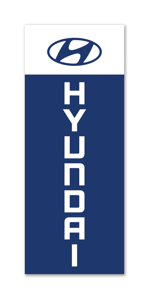 Flat Top Swooper Banner - HYUNDAI LRG - Qty. 1