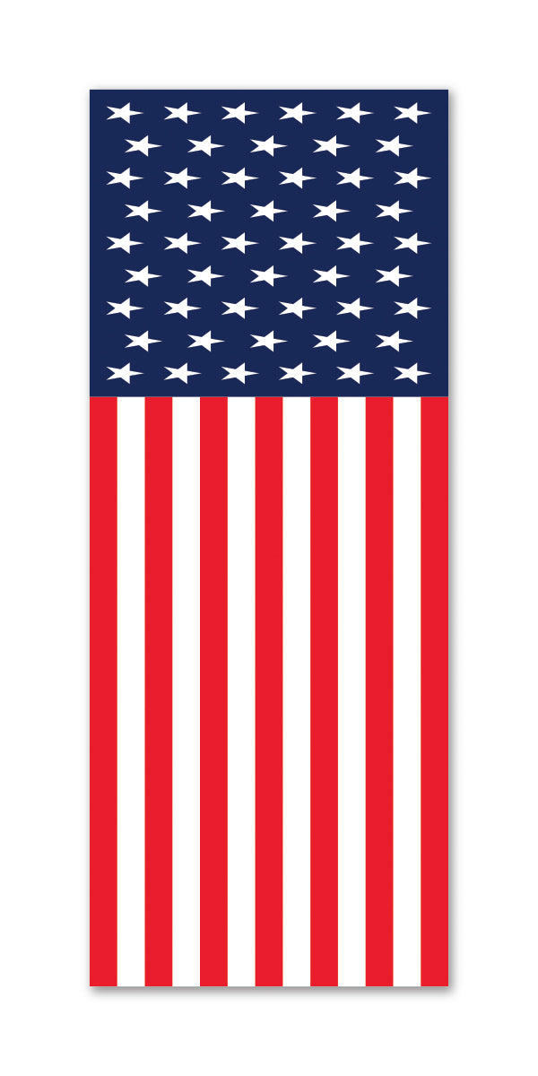 Flat Top Swooper Banner - PATRIOTIC US FLAG LRG - Qty. 1