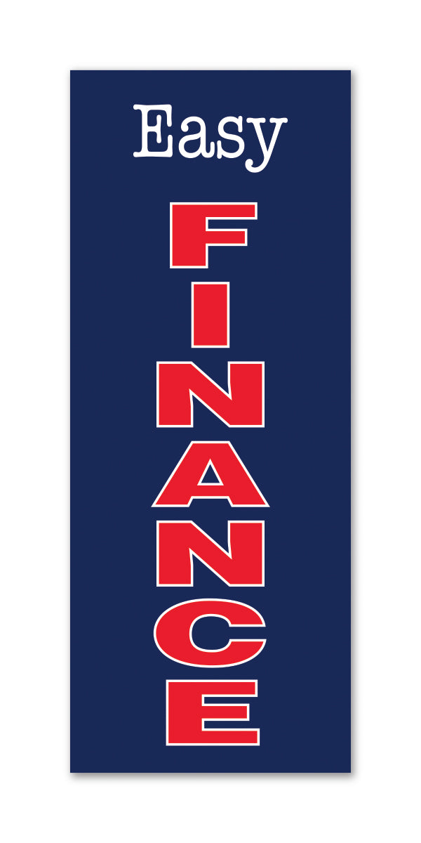 Flat Top Swooper Banner - EASY FINANCE LRG - Qty. 1